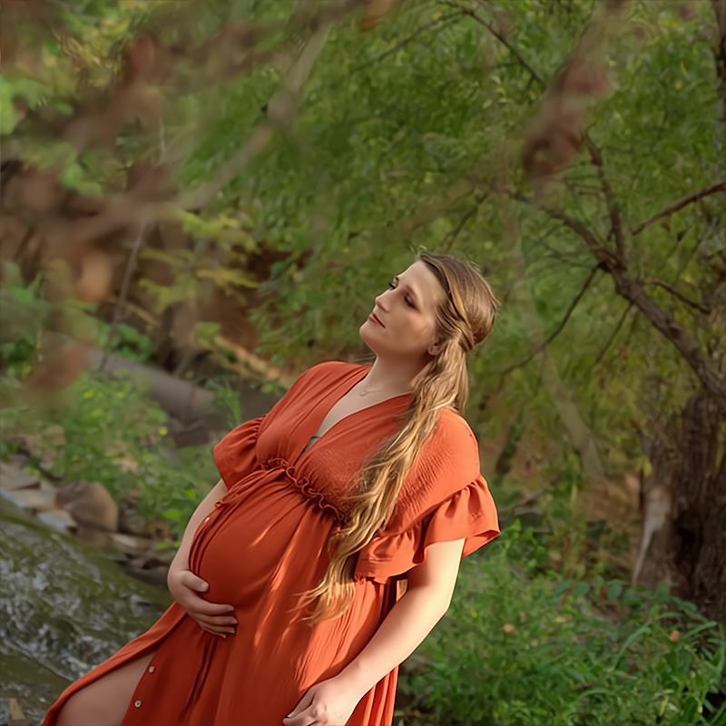 nvxiot Cotton Premama Photography Dresses Props New Boho Maternity Pregnant Gown Baby Shower Photo Shoot Wedding Dress Accessories