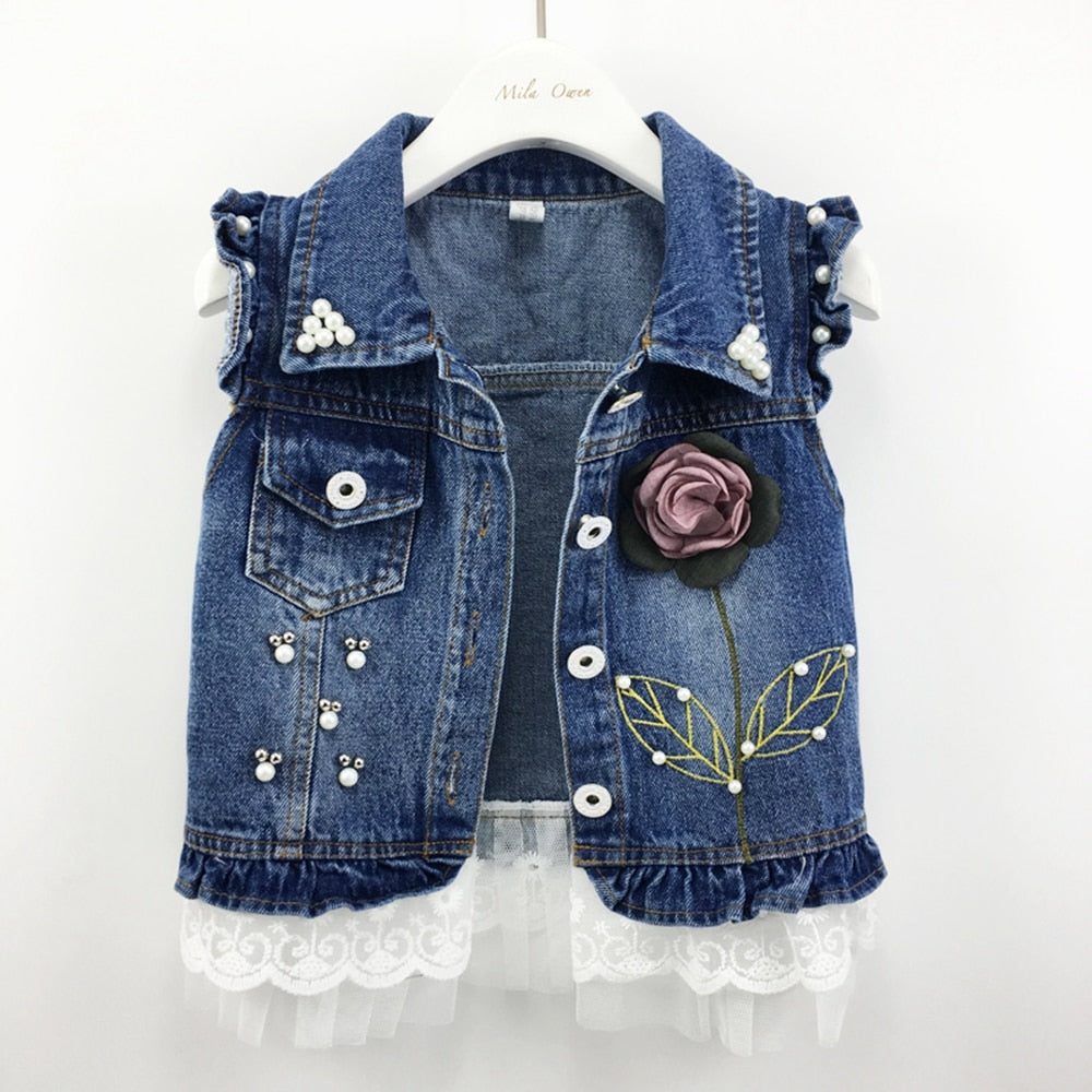 nvxiot 1-10T Baby Denim Vest Babe Jeans Jacket Casual Outerwear Children Clothing Spring Autumn Bebe Clothes Kids Vests Toldder Tops