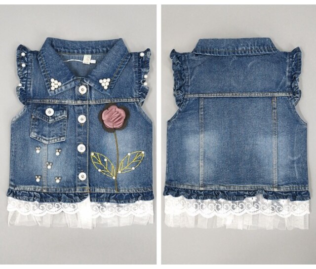nvxiot 1-10T Baby Denim Vest Babe Jeans Jacket Casual Outerwear Children Clothing Spring Autumn Bebe Clothes Kids Vests Toldder Tops