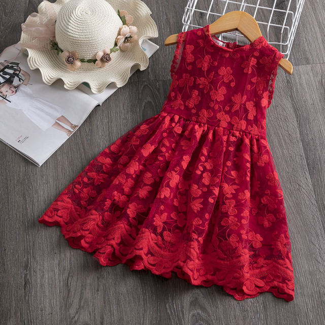 nvxiot Elegant Flower Girls Dress Wedding Party Princess Dress Casual Kids Clothes Lace Long Sleeves Dress Children's Vestidos For 3-8T