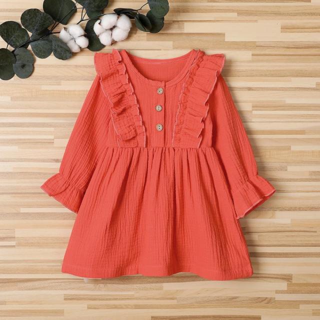 nvxiot Linen Dress Ropa Ni?a Kids Wear Kawaii Princesa Children Clothes Girl Blue Kleid Vestidos Casuales Disfraz 2 a?os Ruffle Top