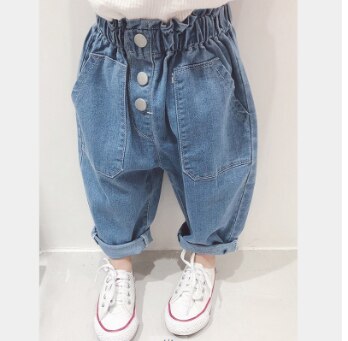 nvxiot Baby Girl Jeans For Kids Spring Autumn Denim Pants Toddler Girl Skinny Jeans Children Clothing Trousers