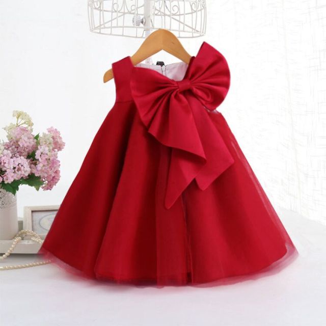 nvxiot New Flower Girl Dress Kids Birthday Baptism Dresses For Children Elegant Big Bow Frocks Girls Boutique Party Wear Dresses