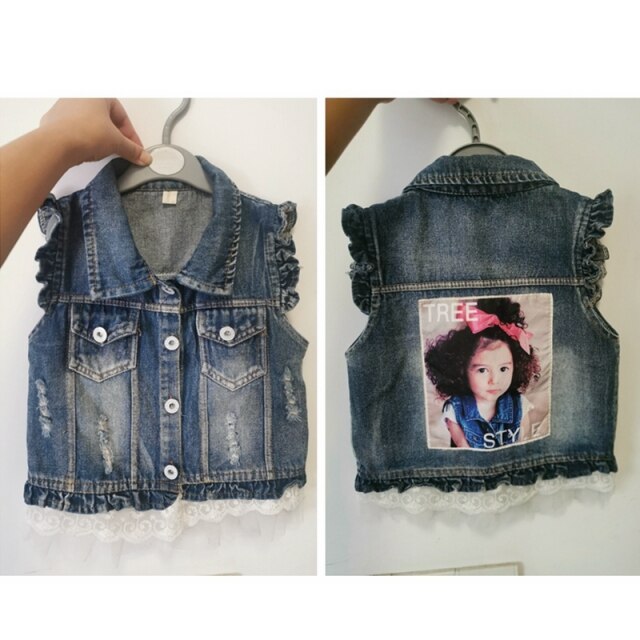 nvxiot 1-10T Baby Denim Vest Babe Jeans Jacket Casual Outerwear Children Clothing Spring Autumn Bebe Clothes Kids Vests Toldder Tops