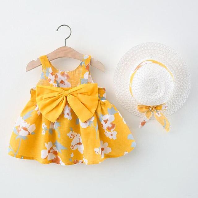 nvxiot Fashion Baby Girl Dress Ins Children Clothes Summer Princess Party Dress For 1-3y Costumes Kid 2pcs Toddler Plaid Clothing