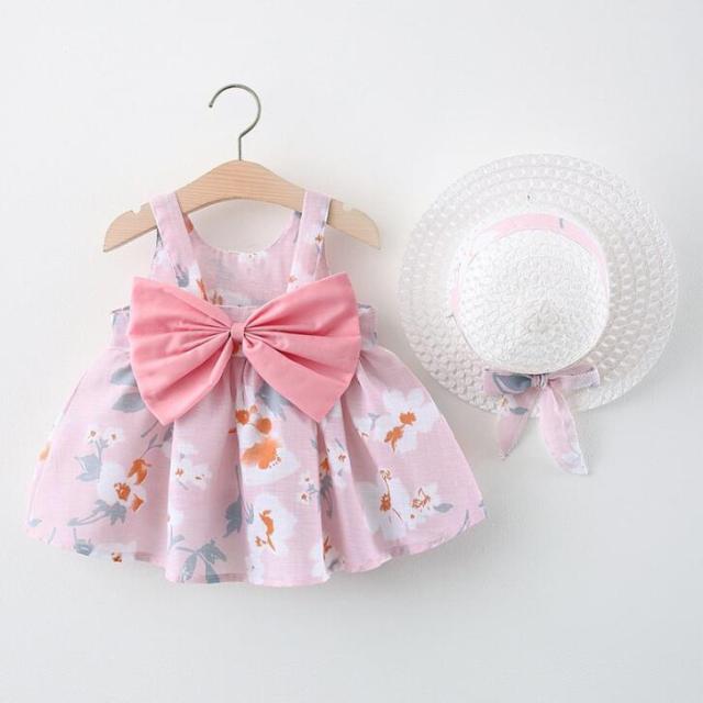nvxiot Fashion Baby Girl Dress Ins Children Clothes Summer Princess Party Dress For 1-3y Costumes Kid 2pcs Toddler Plaid Clothing