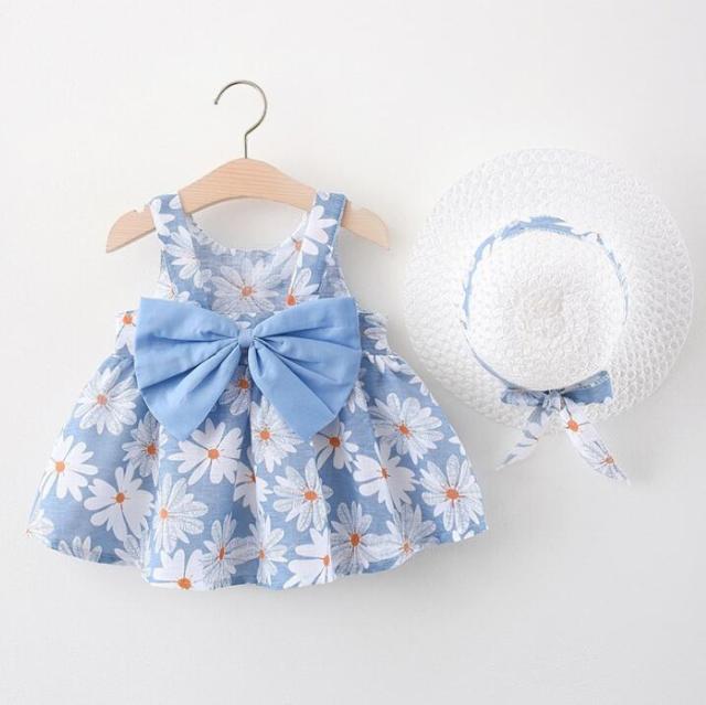 nvxiot Fashion Baby Girl Dress Ins Children Clothes Summer Princess Party Dress For 1-3y Costumes Kid 2pcs Toddler Plaid Clothing