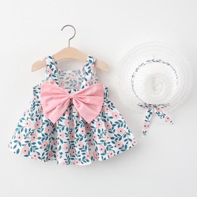 nvxiot Fashion Baby Girl Dress Ins Children Clothes Summer Princess Party Dress For 1-3y Costumes Kid 2pcs Toddler Plaid Clothing