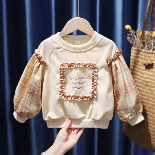 nvxiot Autumn Children Clothing Baby Tops Bottoming Shirt Long Sleeve Pullovers Sweatshirt Fall Clothes for Toddler Girls Ropa De Bebe
