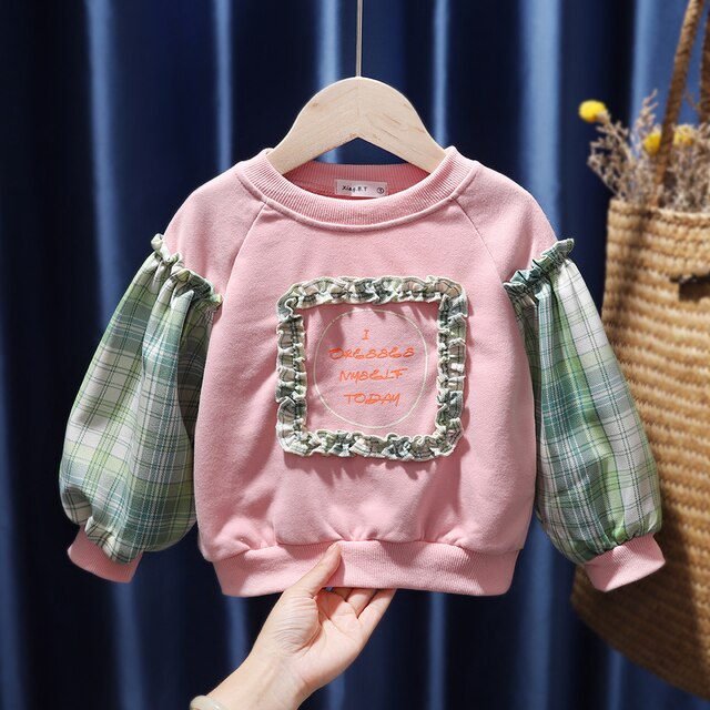 nvxiot Autumn Children Clothing Baby Tops Bottoming Shirt Long Sleeve Pullovers Sweatshirt Fall Clothes for Toddler Girls Ropa De Bebe