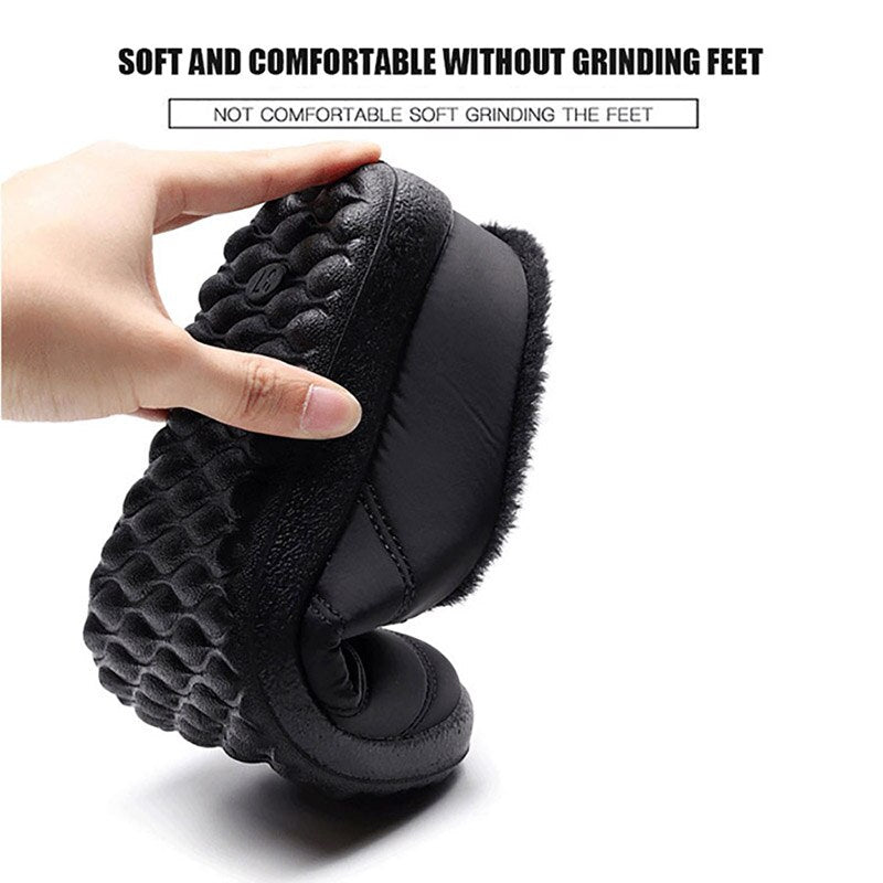 Fashion Winter Warm Women Fur Slippers Slip On House Shoes Comfortable Memory Foam Boys Girls Couples Home Indoor Footwear