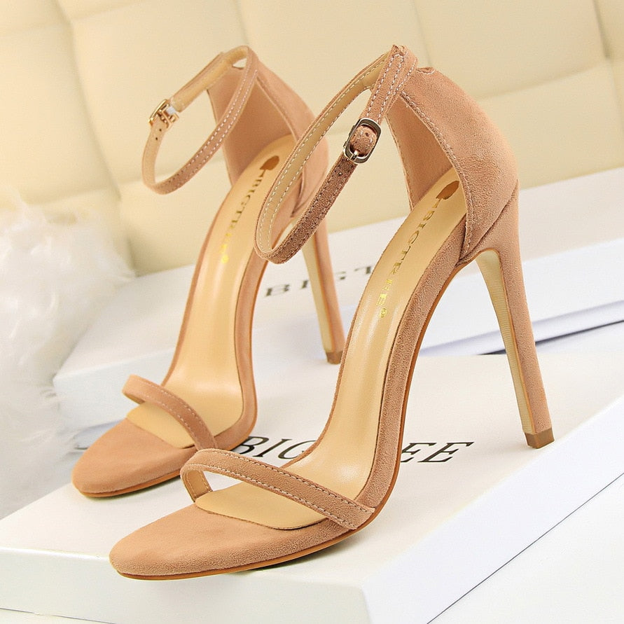 2022 Sexy High Heels New Women Pumps Comfort Women Shoes Block Heels Ladies Shoes Buckle Women Heels Female Shoes Women Sandals