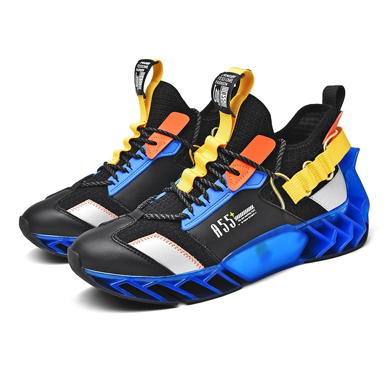 Trendy Men Blade Running Shoes 2021 Men Graffiti Sneakers Outdoor Walking Cushioning Sports Jogging Shoes Male Training Footwear