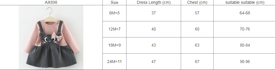 Melario Baby Girl Dress Spring Baby Girl Princess Clothes Cute Girls Long Sleeve T-shirt Tops Cartoon Giraffe Dress 2pcs Suit