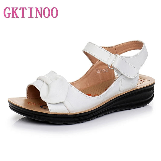 GKTINOO 2021 Summer Women Sandals Shoes Woman Vintage Ladies Flat Gladiator Sandals Shoes Platform zapatos mujer