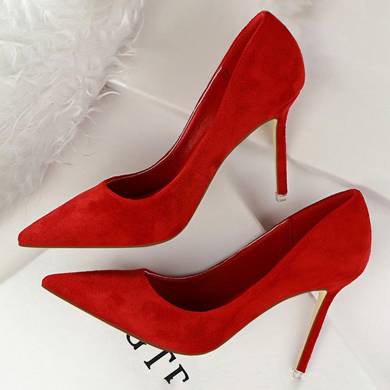 BIGTREE Shoes Women Pumps Fashion High Heels For Women Shoes Casual Pointed Toe Women Heels Stiletto Ladies Chaussures Femme