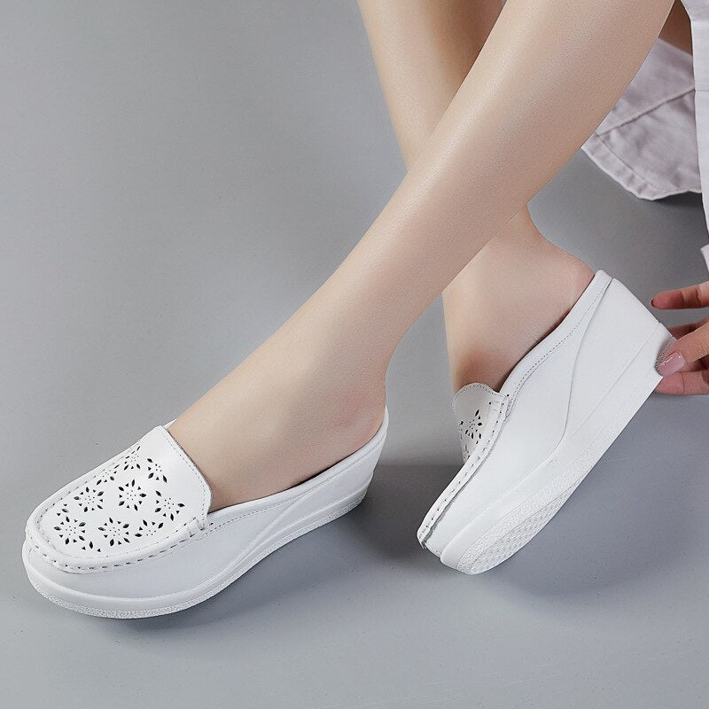 GKTINOO Summer Woman Shoes Platform Slippers Wedge Flip Flops Women High Heel Slippers For Women Casual Sandals Female Shoes