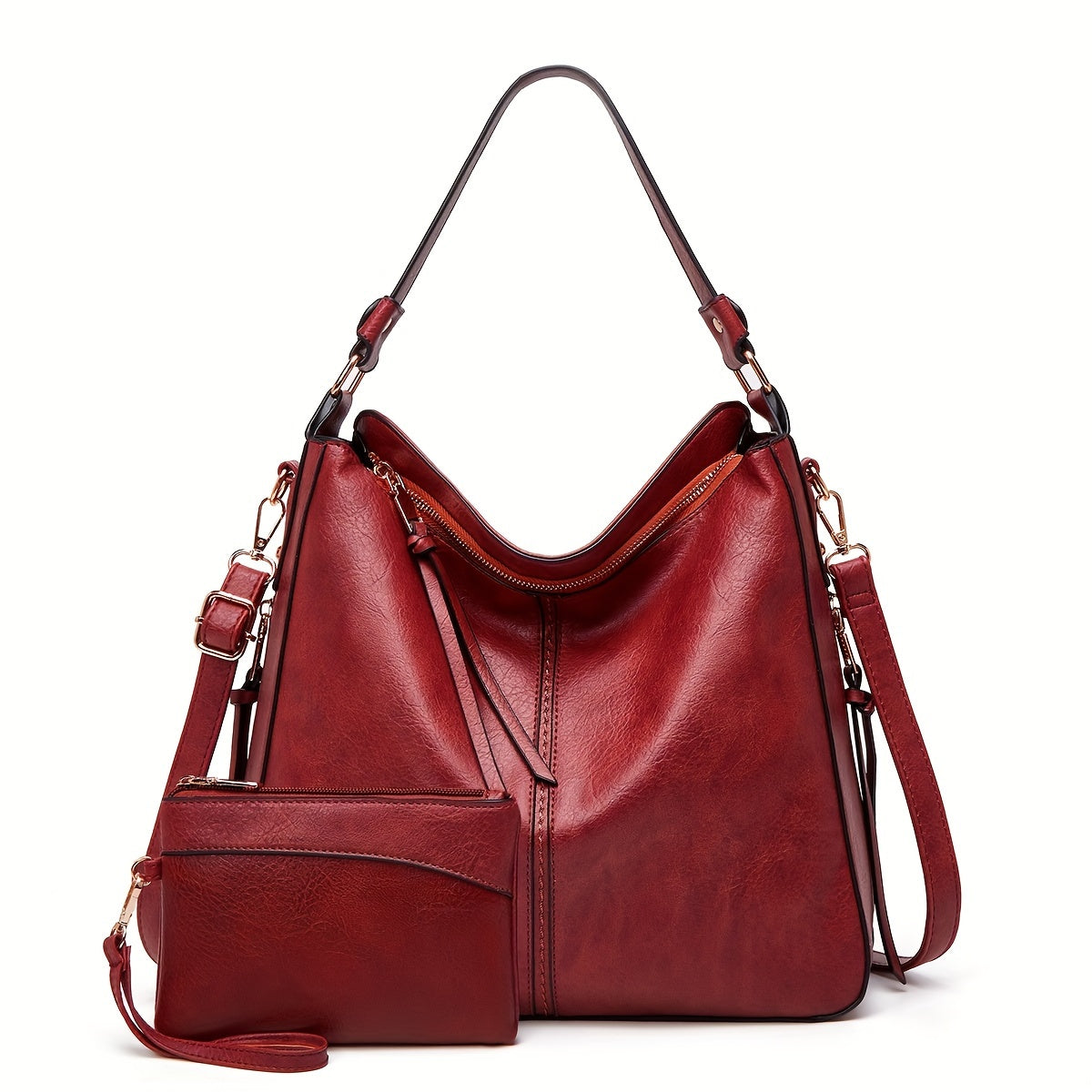 Large Capacity Classic PU Soft Leather Shoulder Bag - Fashionable, Casual, Spacious, Soft-Touch Handbag for Women