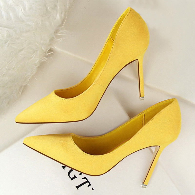 BIGTREE Shoes Women Pumps Fashion High Heels For Women Shoes Casual Pointed Toe Women Heels Stiletto Ladies Chaussures Femme