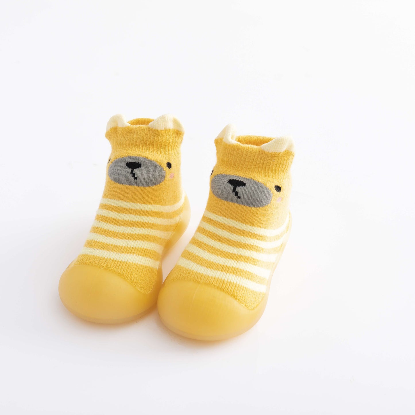 0 to 4 Years Cute Bear Winter Kids Warm Terry Socks Shoes Socks Infant Boys Thicken Shoes Cotton Baby Girls Booties Soft Sole