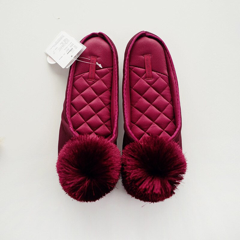 GKTINOO Autumn Winter Warm Women Home Slippers Soft Non-slip Indoor Shoes Cute House Slip On Flat Slides Ladies Fur Slippers