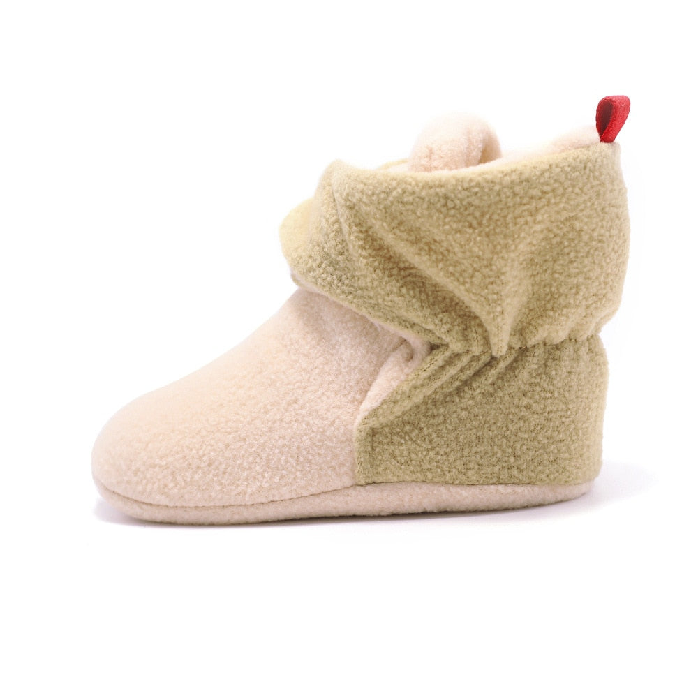 YWHUANSEN Unisex Baby Newborn Coral Fleece Bootie Winter Warm Infant Toddler Crib Shoes Girls Boys Floor First Walkers Boots