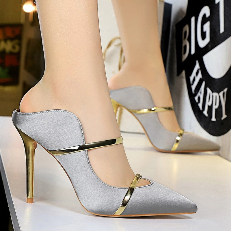 BIGTREE Shoes Woman Pumps 2022 Pointed Toe Women Heels Stiletto Female Shoes Sexy Party Shoes Fashion Heeled Shoes 7 Colour