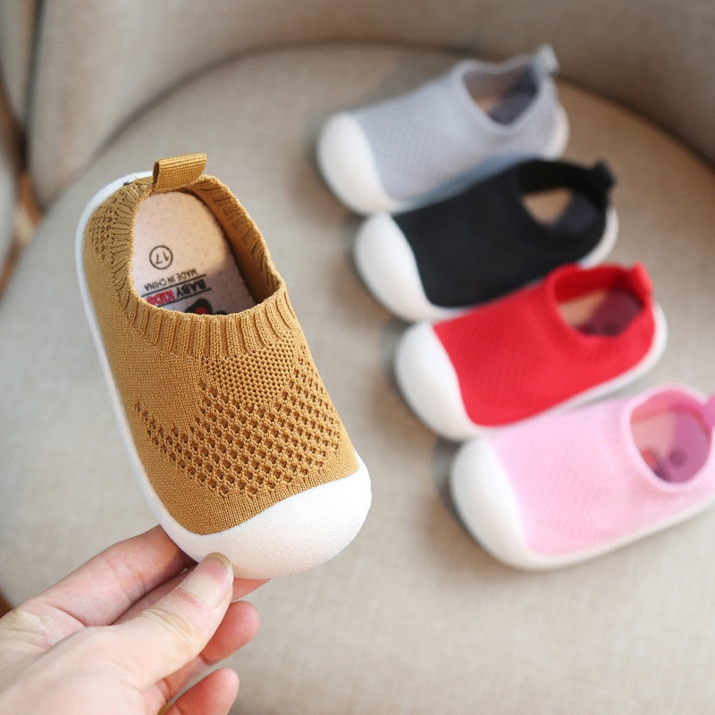 Kid Baby First Walkers Shoes Breathable Infant Toddler Shoes Girls Boy Casual Mesh Shoes Soft Bottom Comfortable Non-slip Shoes