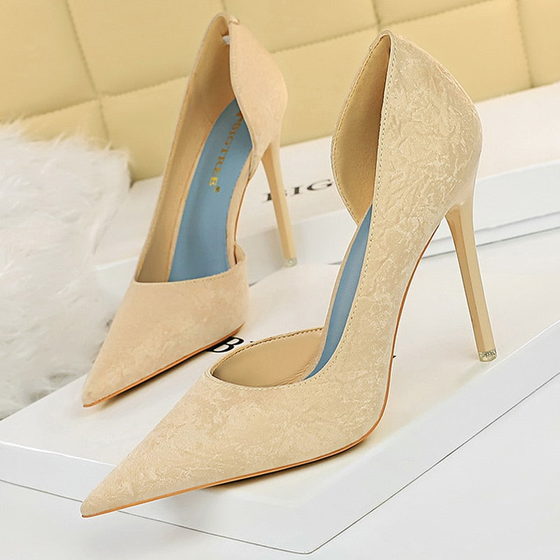 BIGTREE Shoes Fashion Woman Pumps 2022 New Women Heels Stiletto Sexy Office Shoes Large Size Ladies Shoes Pumps Female Heels