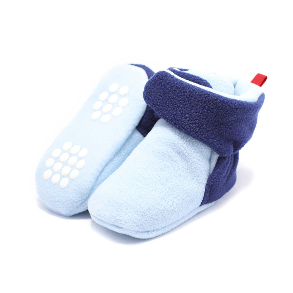 YWHUANSEN Unisex Baby Newborn Coral Fleece Bootie Winter Warm Infant Toddler Crib Shoes Girls Boys Floor First Walkers Boots