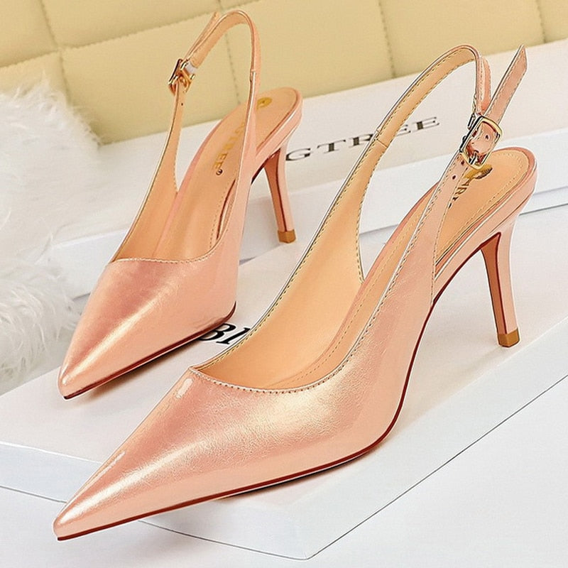 BIGTREE Shoes Patent Leather Woman Pumps Kitten Heels Occupation OL Office Shoes Classic Pumps Plus Size 35-43 Shoes Women Heels