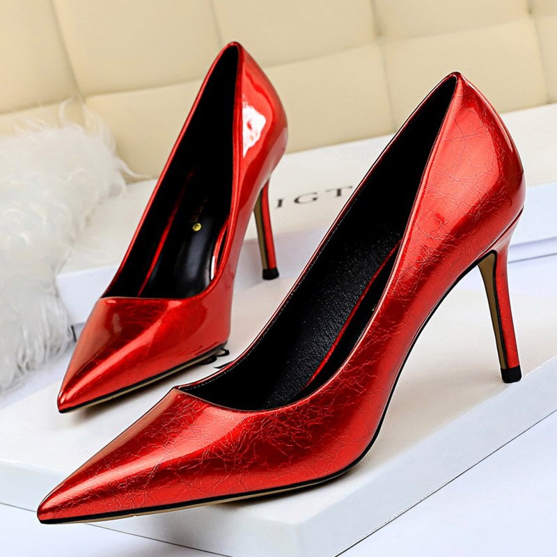 BIGTREE Shoes High Heels Shoes Women Pumps Pointed Toe Party Shoes Female Stiletto Sexy Women Heels Ladies Shoes Free Shipping