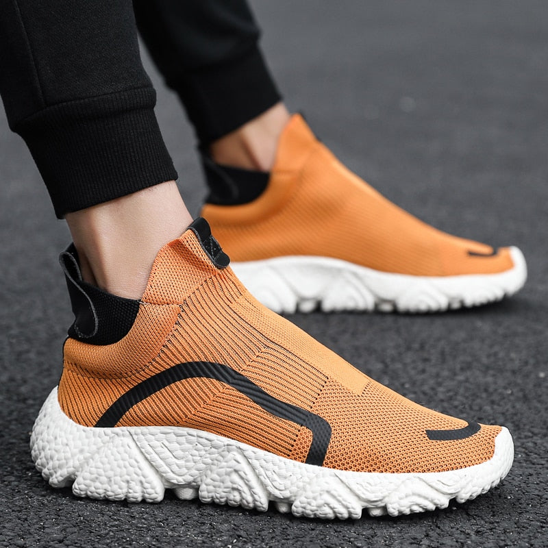 New Breathable Man Sneakers Lightweight Free Running for Men Jogging Walking Sport Shoes Slip-On Athletic Shoes Comfortable