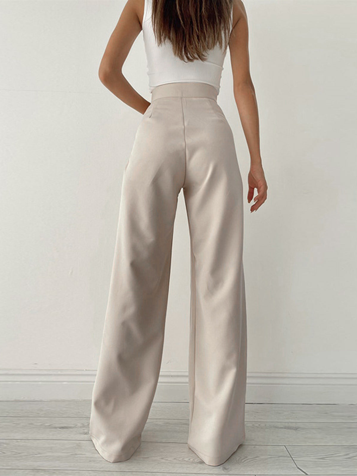 nvxiot Palazzo Tied Wide Leg Dress Pants