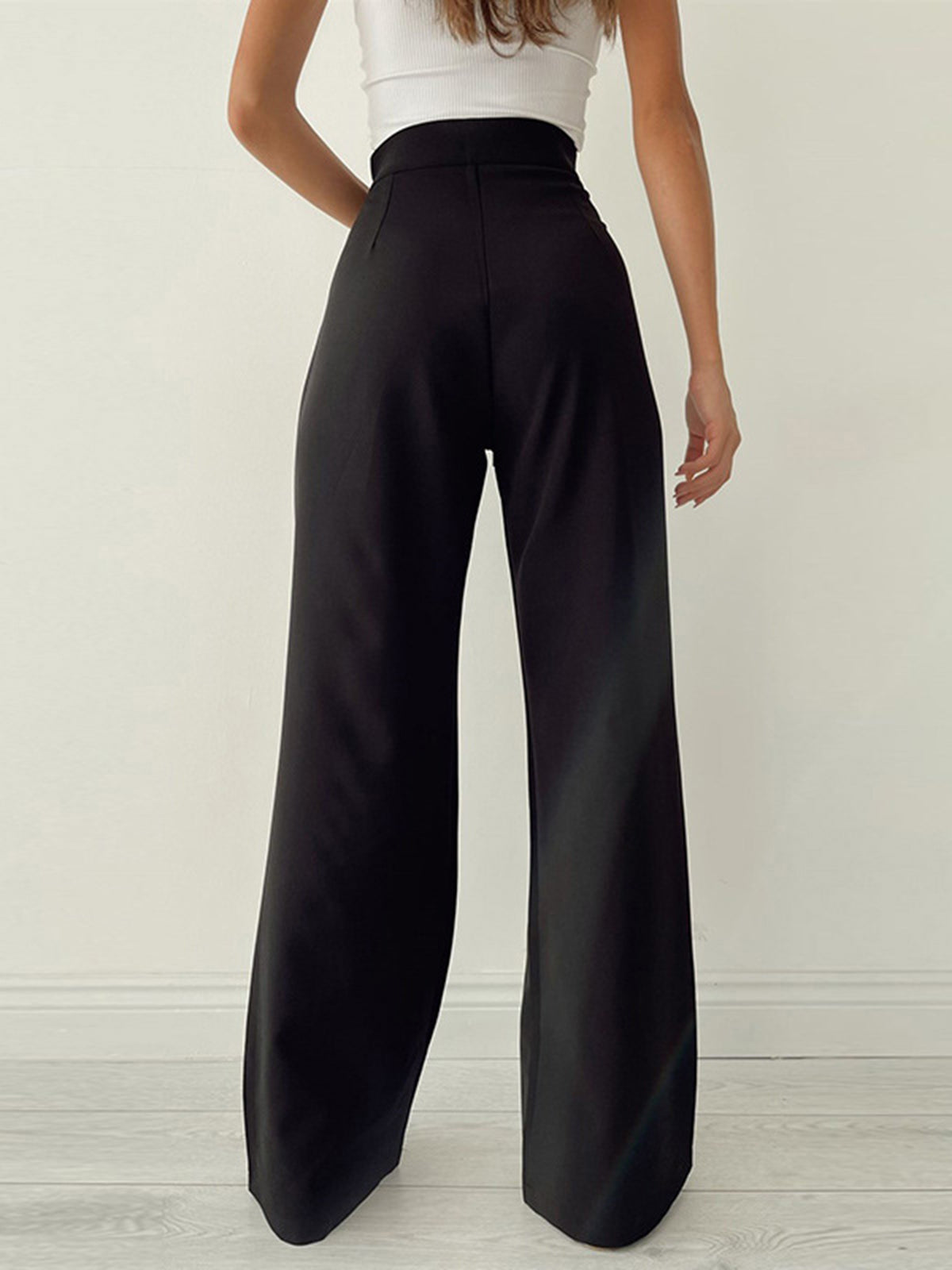 nvxiot Palazzo Tied Wide Leg Dress Pants