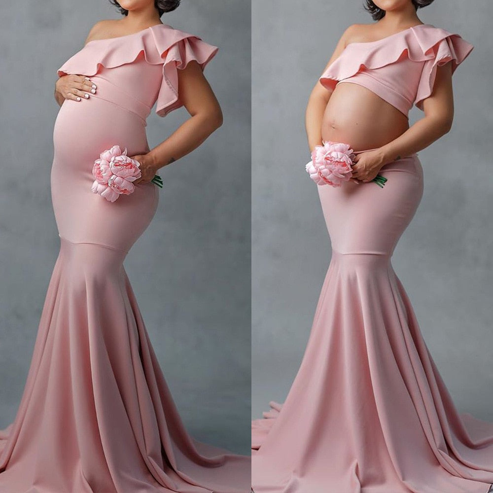 nvxiot  Sexy Maternity Shoot Dress Sequins Tulle Pregnancy Photography Dresses Sleeveless Maxi Gown For Pregnant Women Long Photo Prop