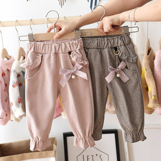 nvxiot spring fall baby girls clothes kids pants infant casual trousers children wear princess pants 1 2 3 4 T baby cloth