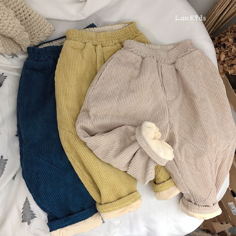 Harem Pants Winter Pants for Kids Sport Pants Children Trousers Hildren Pants Corduroy Kids Clothes Girls Toddlers Thick Warm