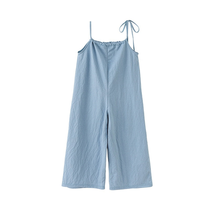 nvxiot summer girls sleevless jumpsuit rompers for 6 - 16 yrs teenage overalls pants baby girls back to school children clothing