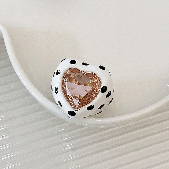 Heart Polka Dot Ring