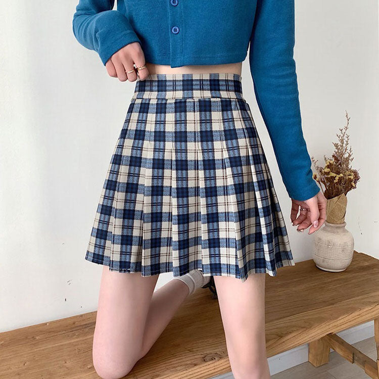 Meet Me On Campus Plaid Skirt