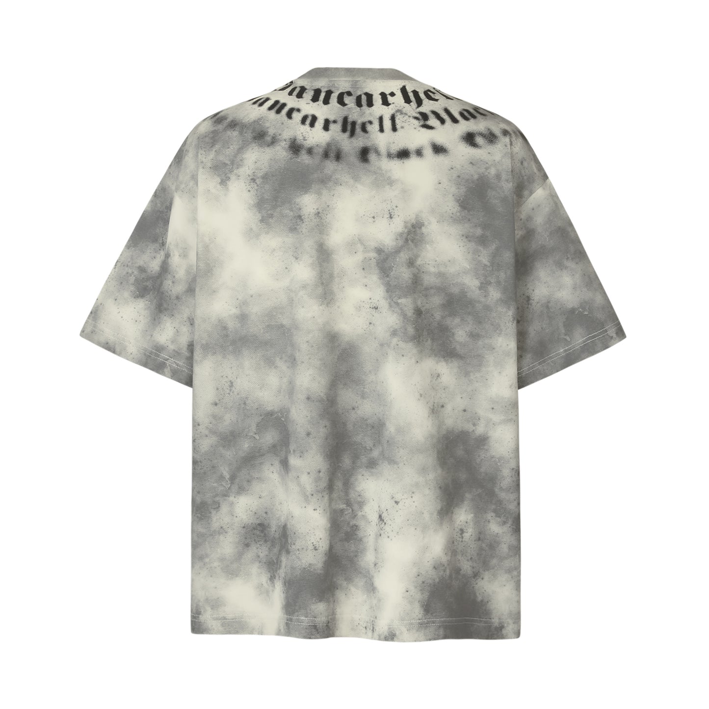 8532 2025n Street 2025 Summer Tie-Dye Letter Design Men's Loose Premium Heavy Short Sleeve T-Shirt
