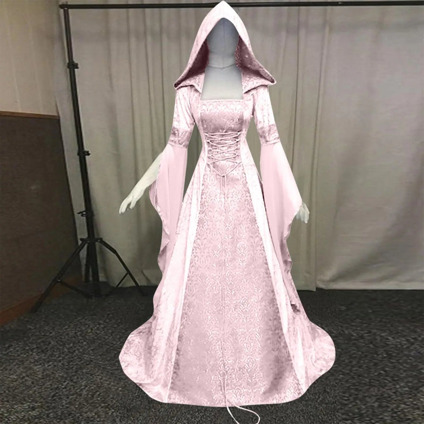 MQTIME  -  7 colors Medieval Retro Gothic Hoodie Witch Long Skirt Luxury Women's Party Dress Cosplay Vampire Halloween Adult Costume