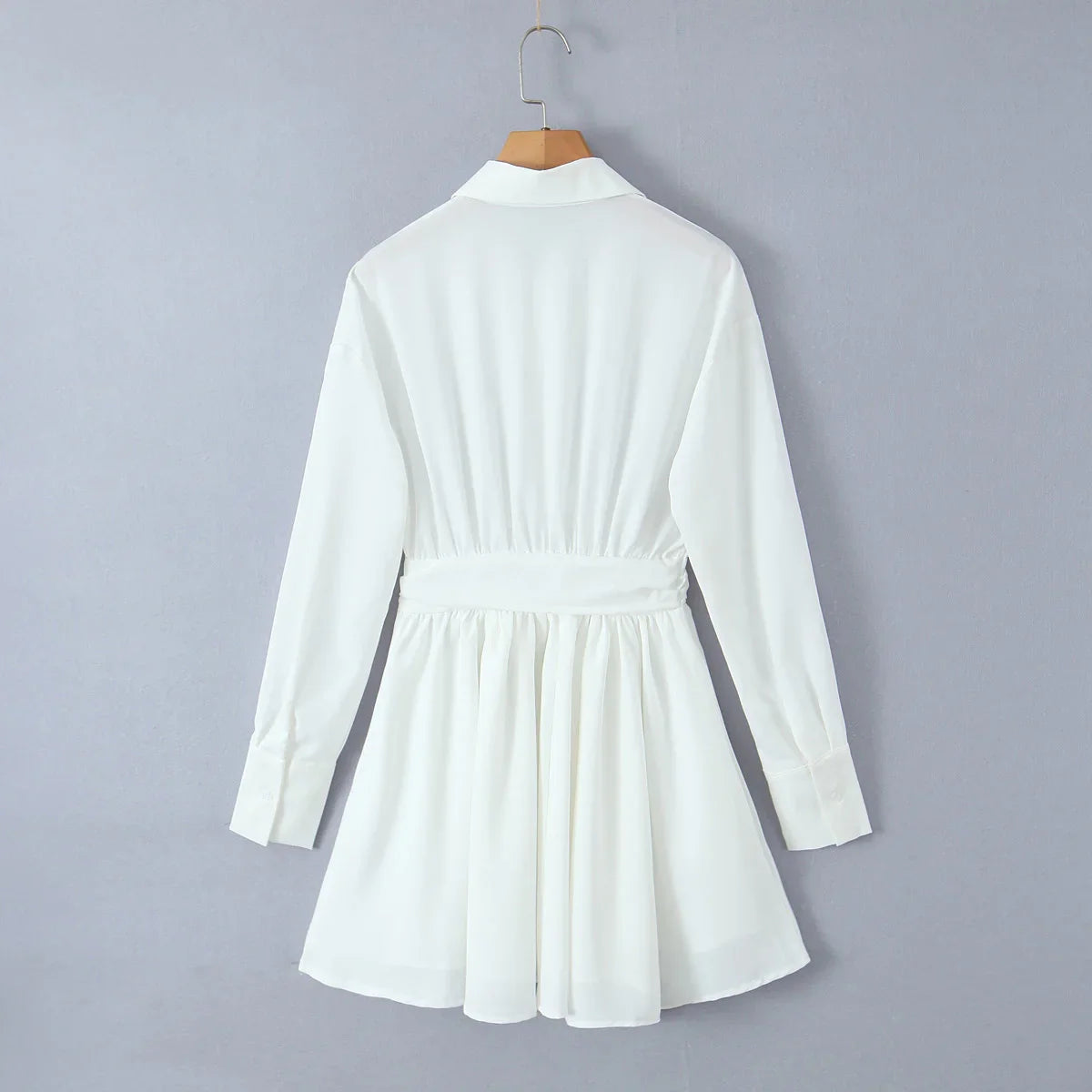 nvxiot Long sleeve shirt dresses for women Summer mini dress elegant white chiffon dress kawaii clothes evening dresses lolita