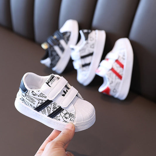 nvxiot  Fashion Soft Shell Baby Shoes Spring and Autumn One-step Children's Toddler Shoes Boys/Girls Shoes Tide Fan 4-16 Year