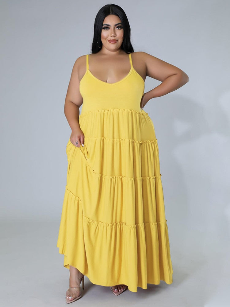 nvxiot Elegant Dresses for Women Plus Size 5xl Ladies Summer Maxi Long Dress Backless Sexy Strap Dresses