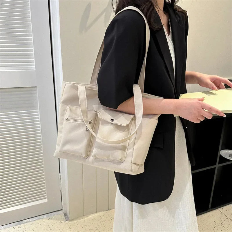 nvxiot Spring/Summer New Fashion Simple Shoulder Bag Leisure Commuter Bag Fashionable and Popular Large CapacityTote Bag for Women