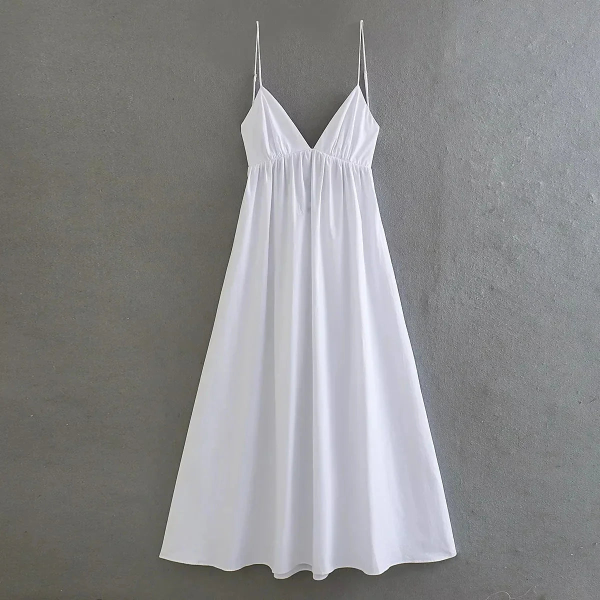 nvxiot White Women Sundress Backless Sexy Casual Beach Vestidos Maxi Long A-line Fashion Holiday New Dress