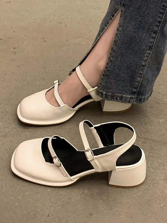 MQTIME  -  Non-slip Round Toe Sandals Shoes Ladies Casual Summer Hollow Beach Elegant Shoes Korean Fashion Party Shoes Woman Design