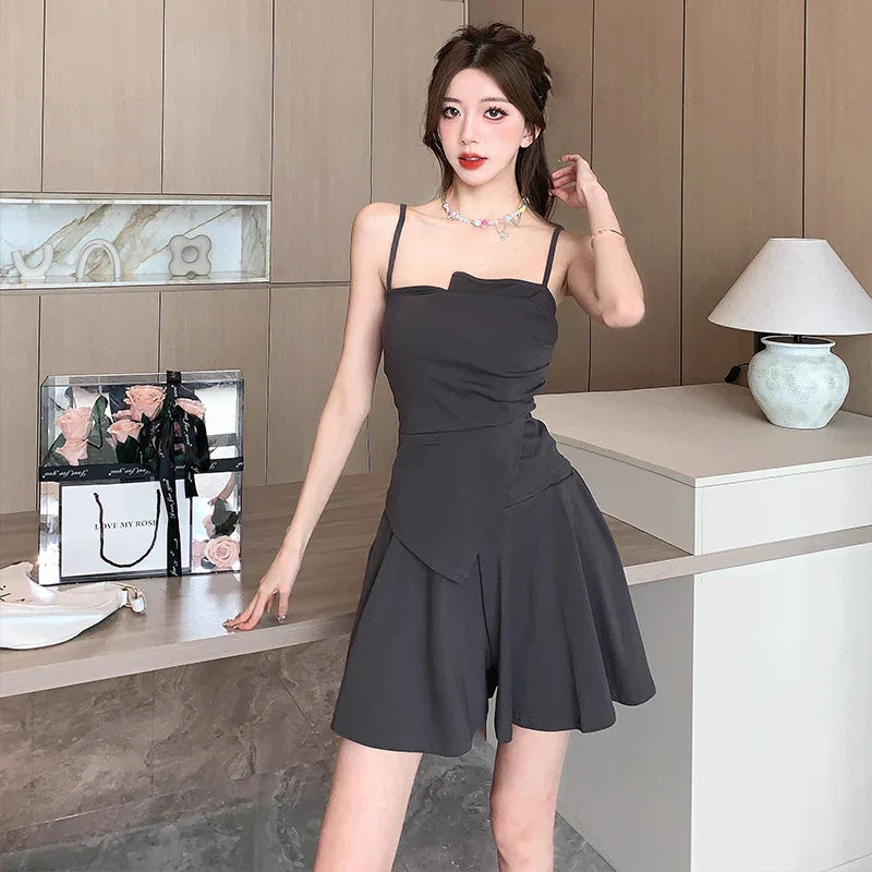 nvxiot-New Autumn Fashion Black Slim Mini Dress for Women Long Sleeved Sunscreen Cardigan Elegant Chic Office Lady Dresses Korean